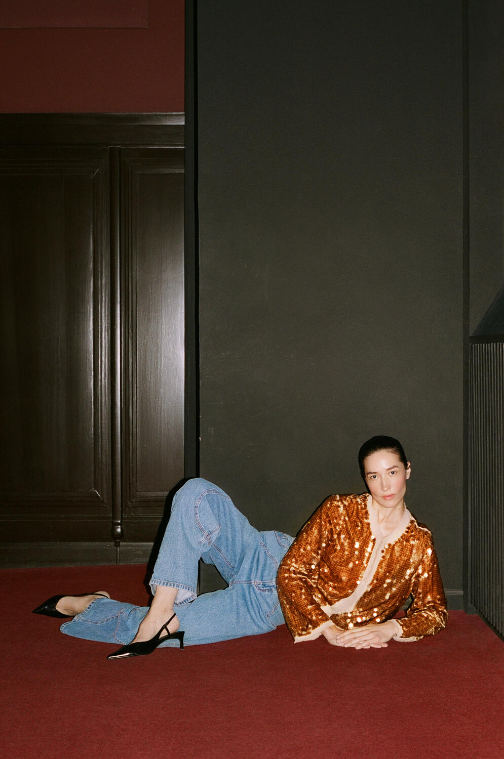 Napolen jeans - Denim Suede Mix